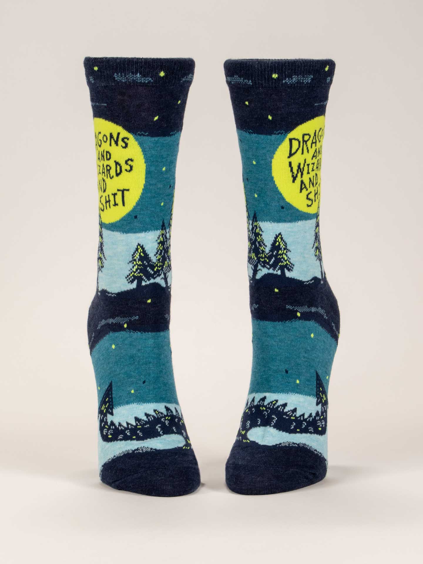 Dragons And Wizards And Shit W-Crew Socks