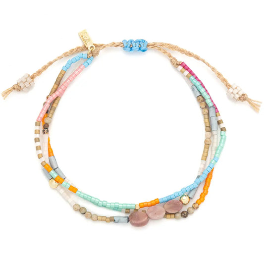 Dreamy Afternoon Mixed Media Bracelet