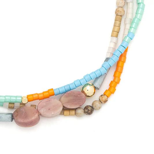 Dreamy Afternoon Mixed Media Bracelet