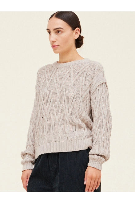 Dust Cable Knit Sweater