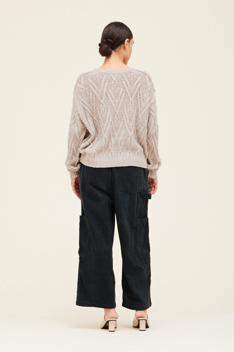 Dust Cable Knit Sweater