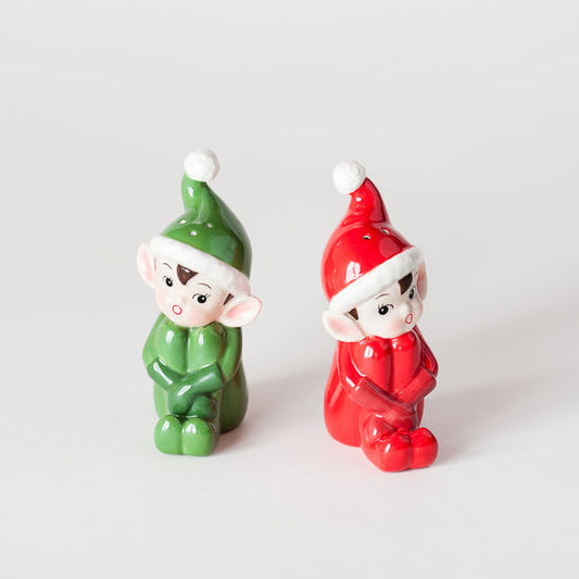 Elf Salt & Pepper Shakers