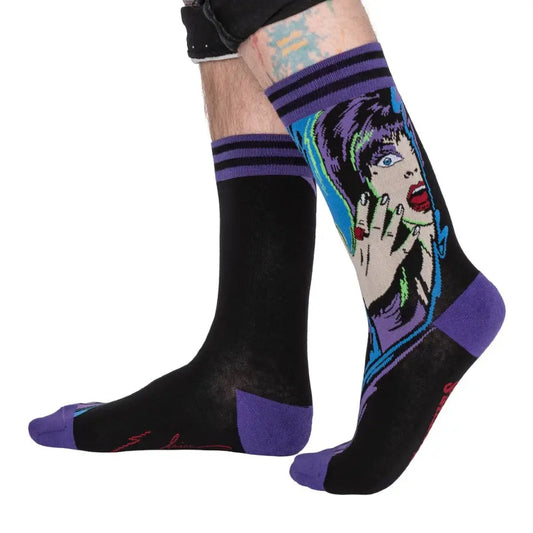 Elvira Unpleasant Dreemz Crew Socks