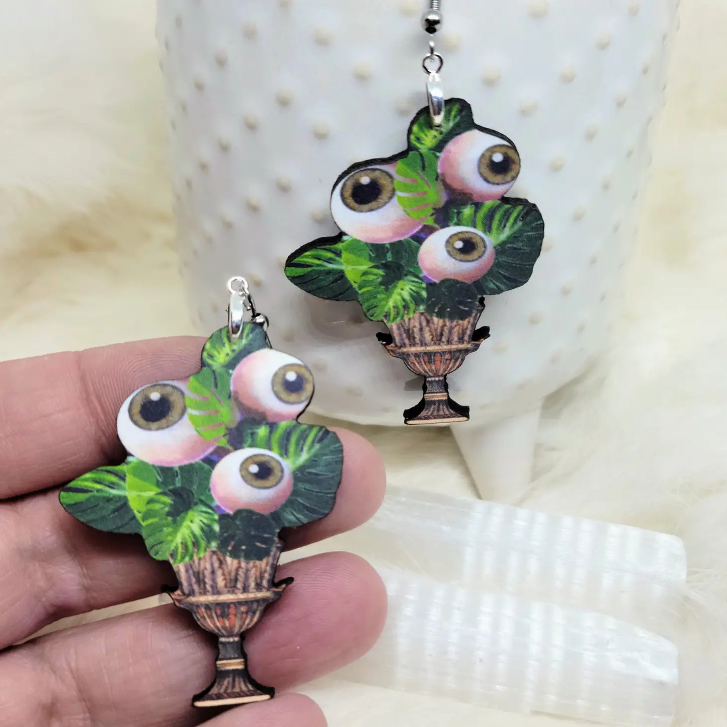Eyeball Plant Earrings