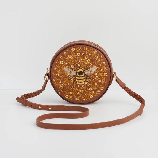 Fable Bumble Bee Tan Circle Purse