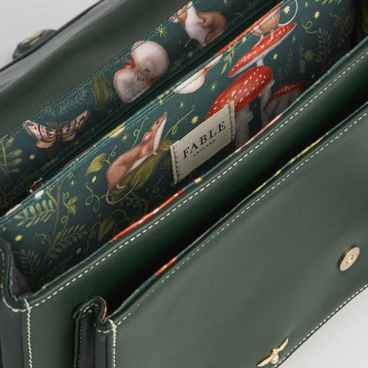 Fable Into the Woods Green Satchel