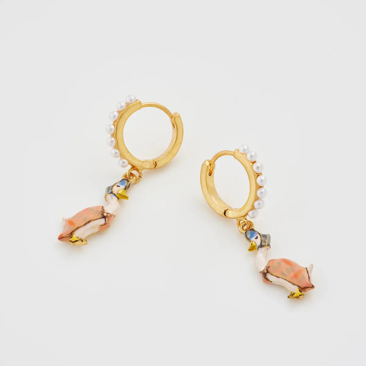 Fable X Peter Rabbit Jemima Puddle-Duck Huggie Earrings