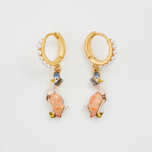 Fable X Peter Rabbit Jemima Puddle-Duck Huggie Earrings