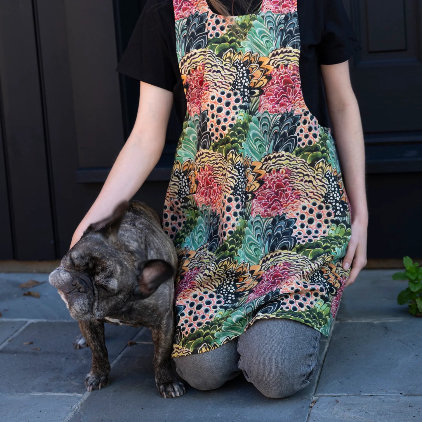 Feathered Pinafore Apron by Betsy St. Clair