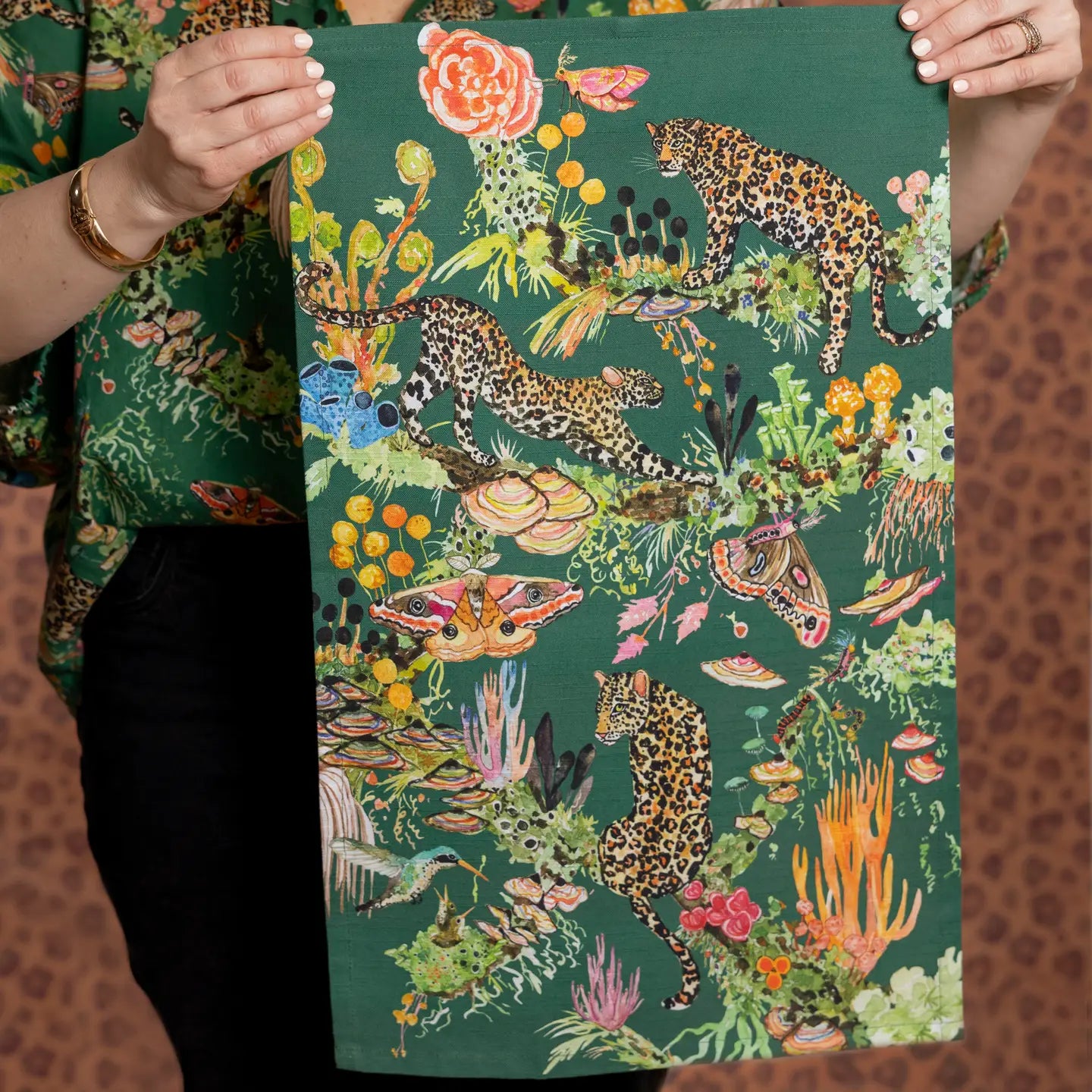 Felidae Tree Tea Towel