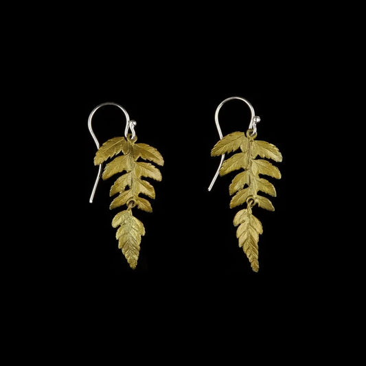 Fern Leaf Wire Earrings