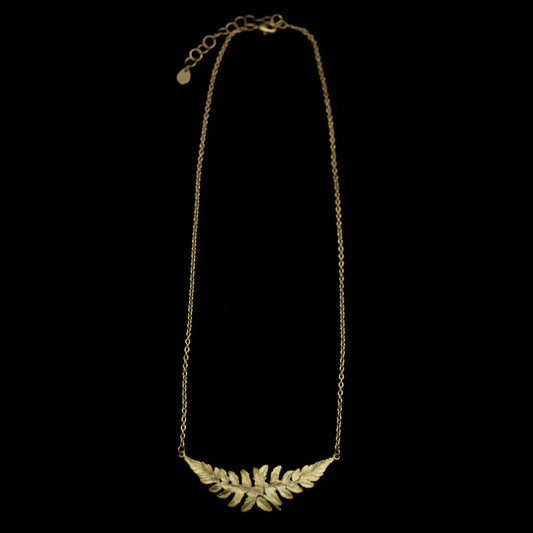 Double Fern Leaf Necklace