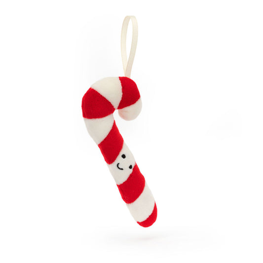 Festive Folly Candy Cane Ornament by Jellycat