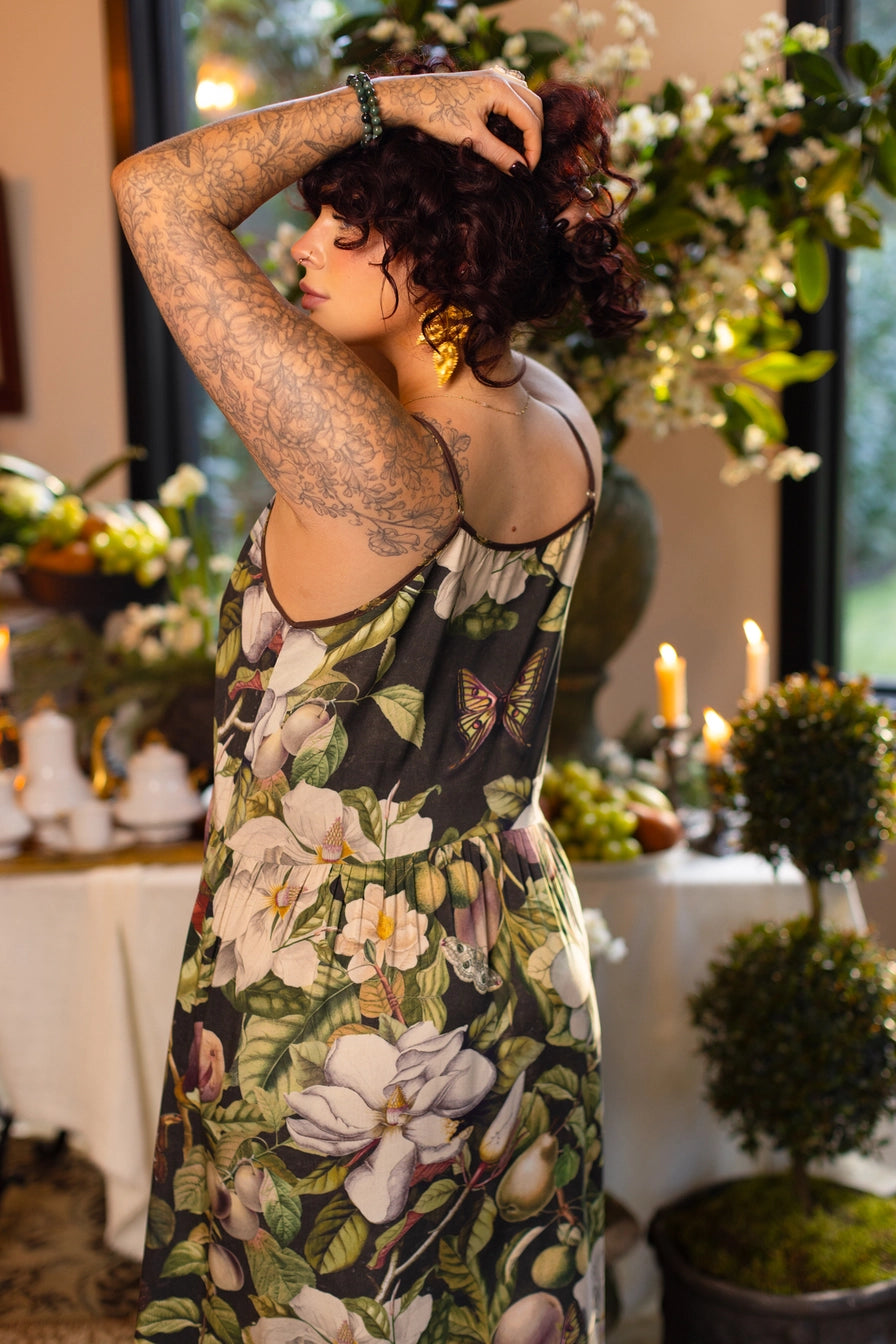 Fleur De Lune Bohéme  Maxi Slip Dress