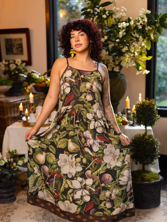 Fleur De Lune Bohéme  Maxi Slip Dress
