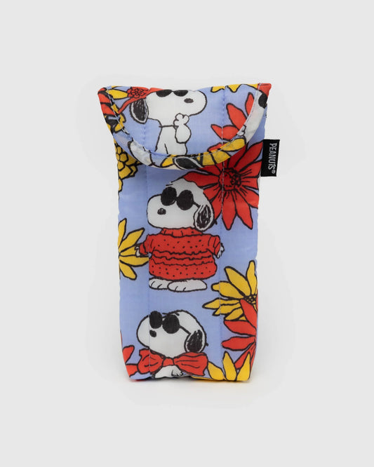 Floral Snoopy Puffy Glasses Case by Baggu