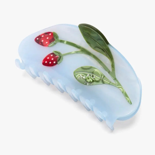 Forest Berry Strawberry Jewel Beetle Hair Claw