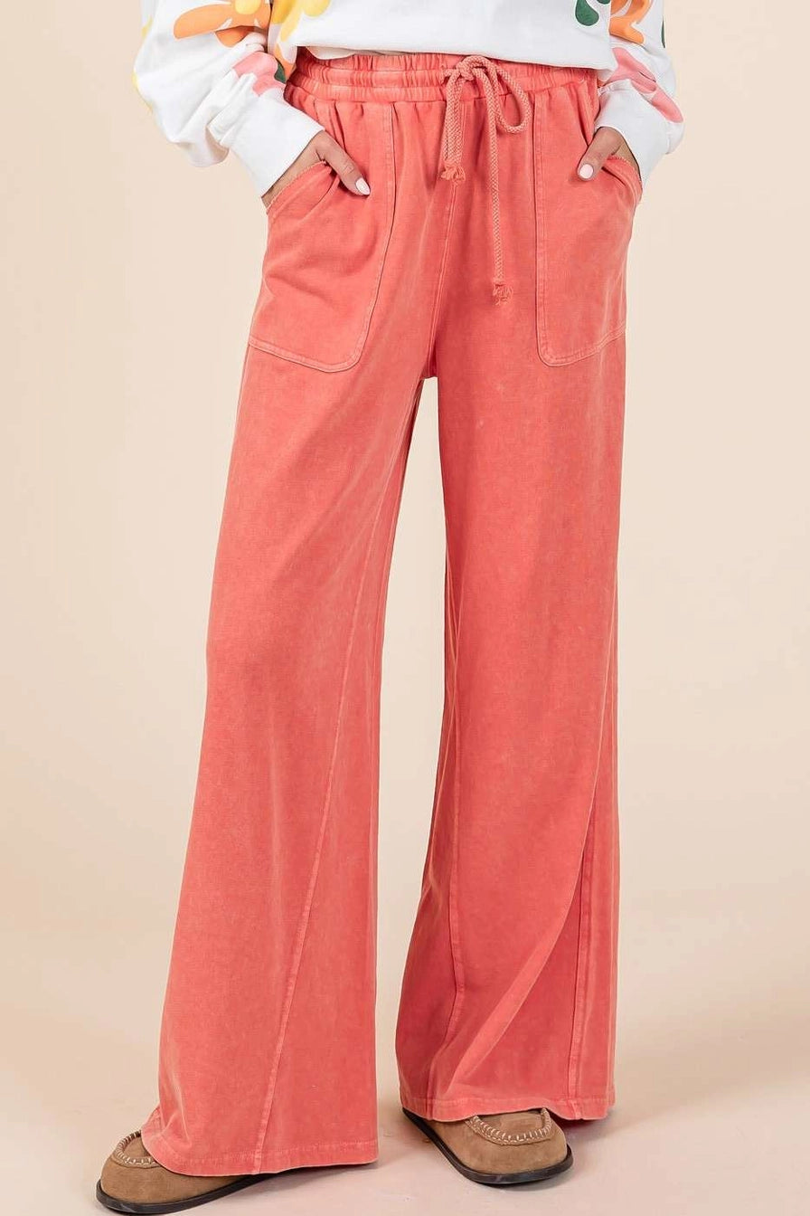 Fusion Coral French Terry Pants