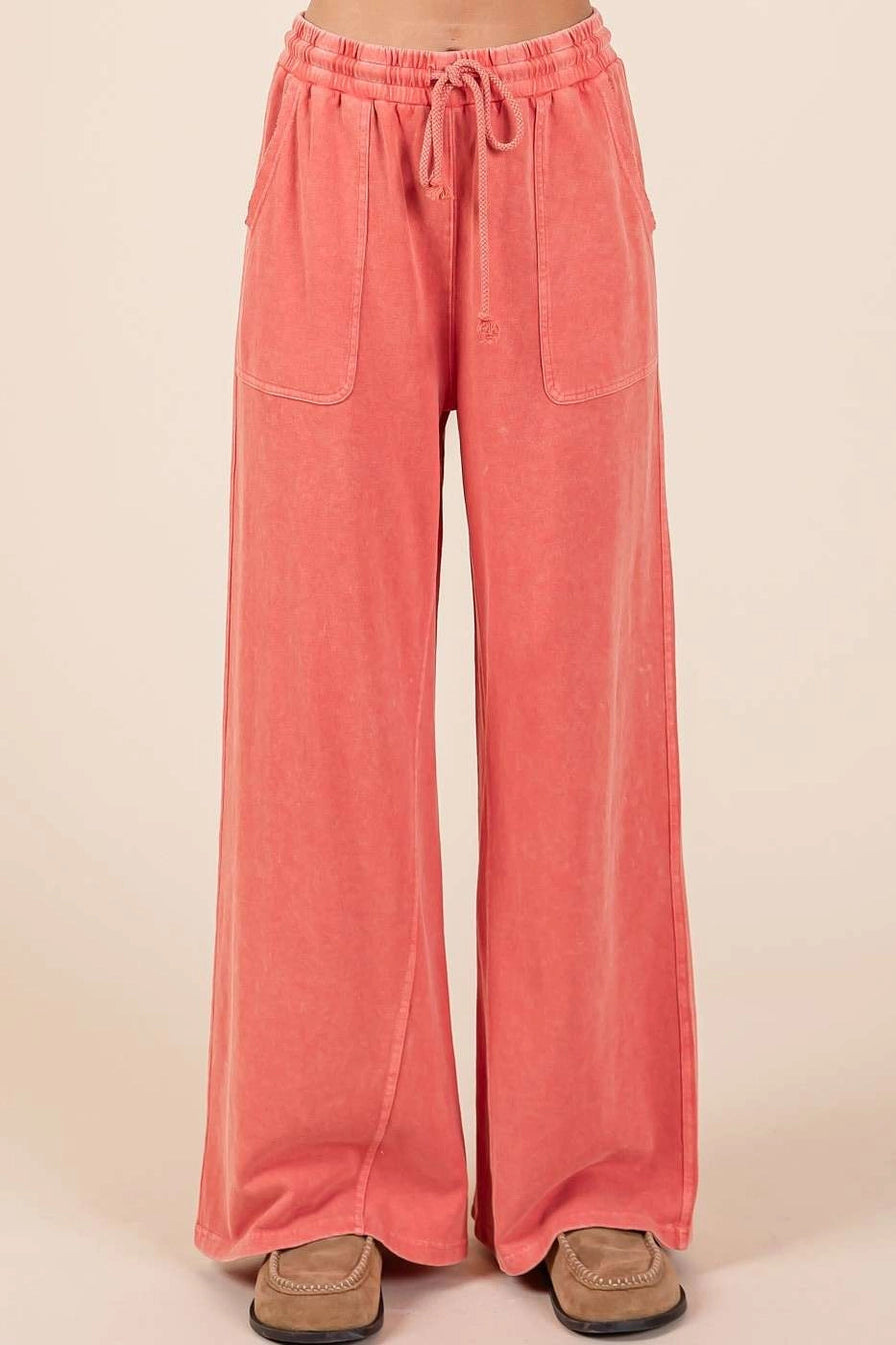 Fusion Coral French Terry Pants