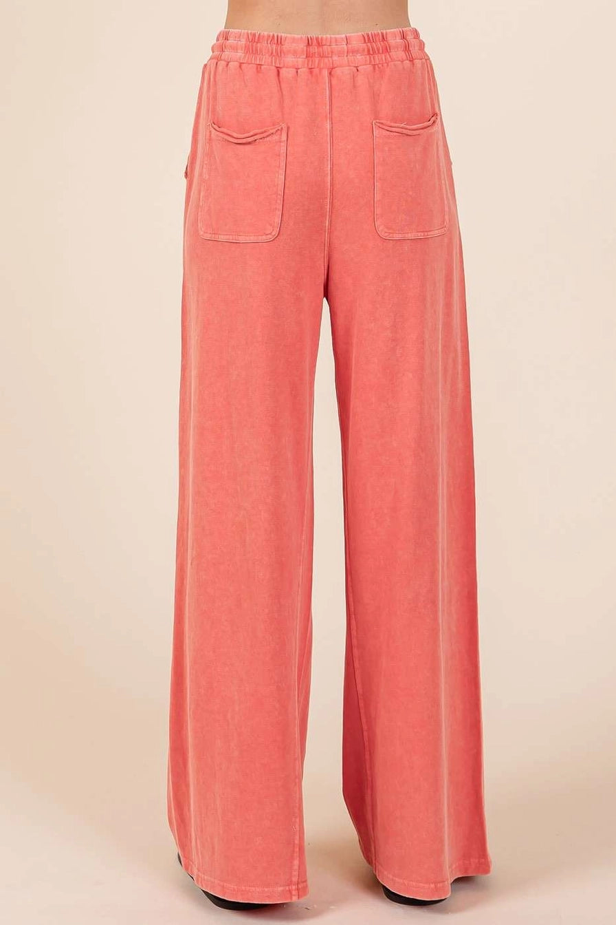 Fusion Coral French Terry Pants