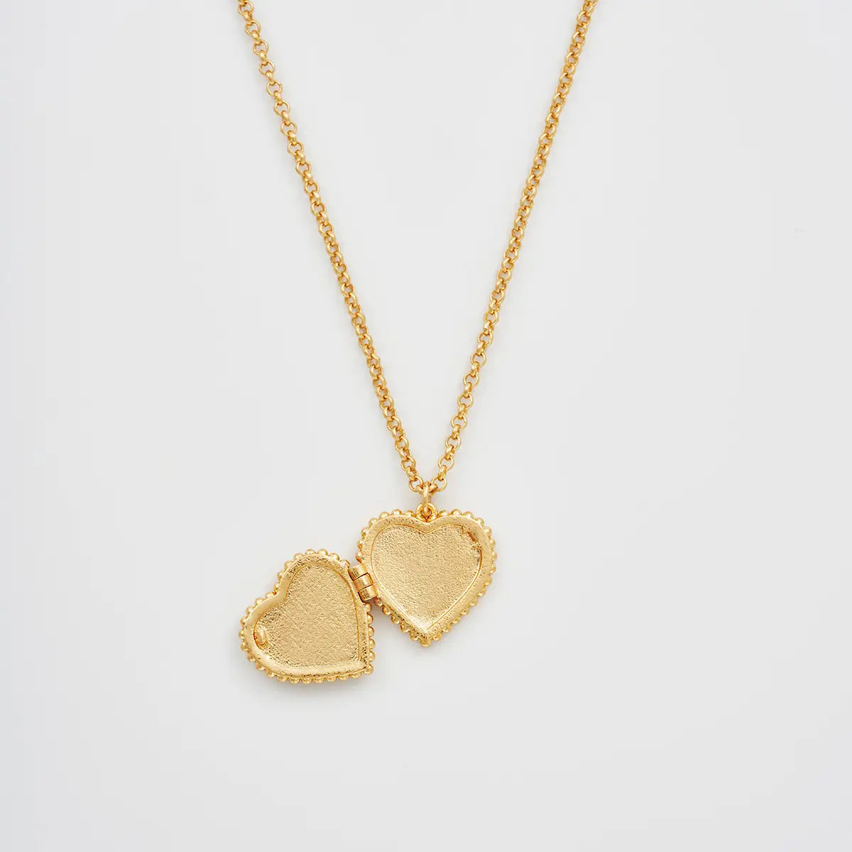 Gaia Lily Heart Locket Necklace by Fable England