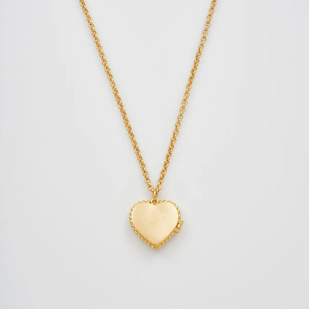 Gaia Lily Heart Locket Necklace by Fable England