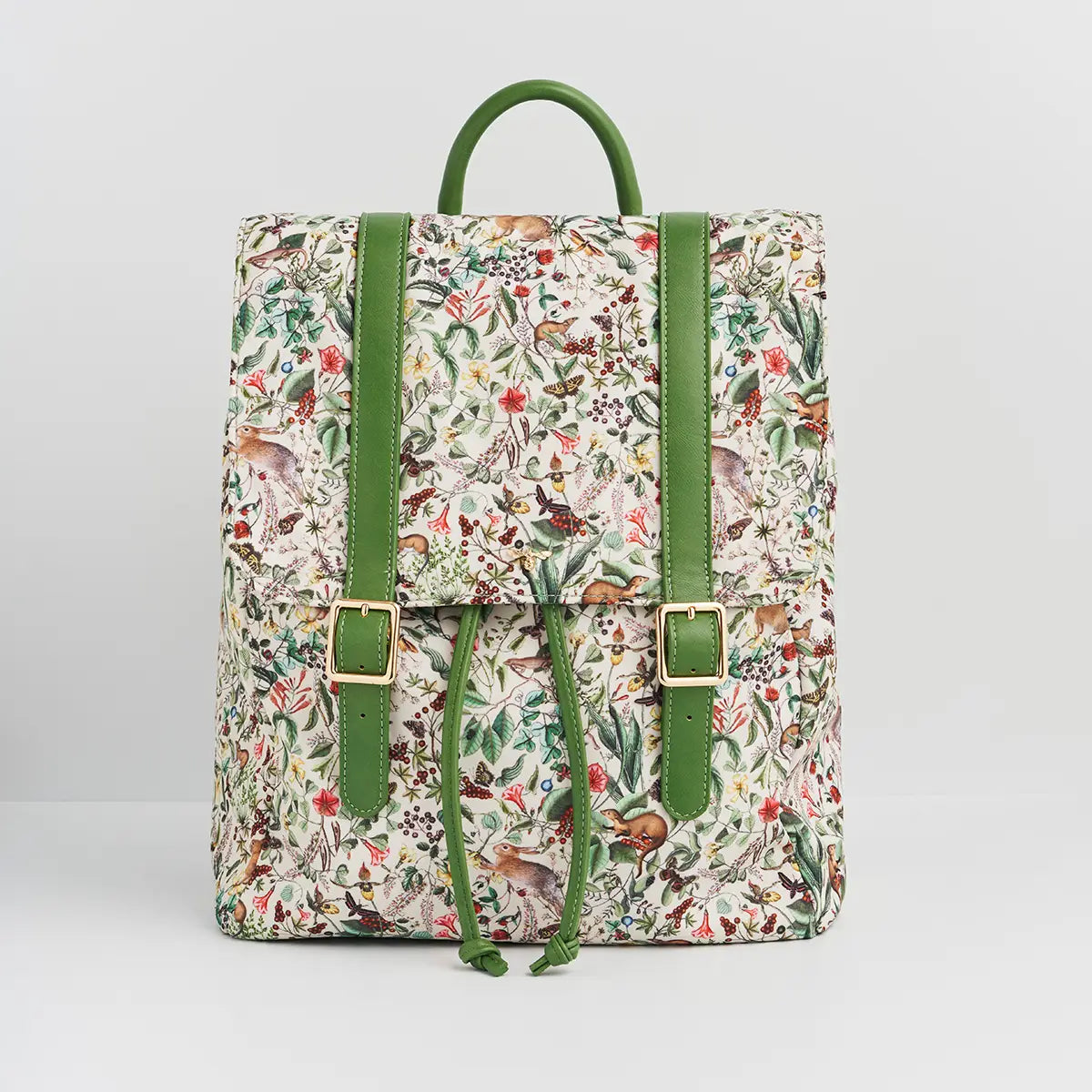 Garden Floral Cream Backpack by Fable England