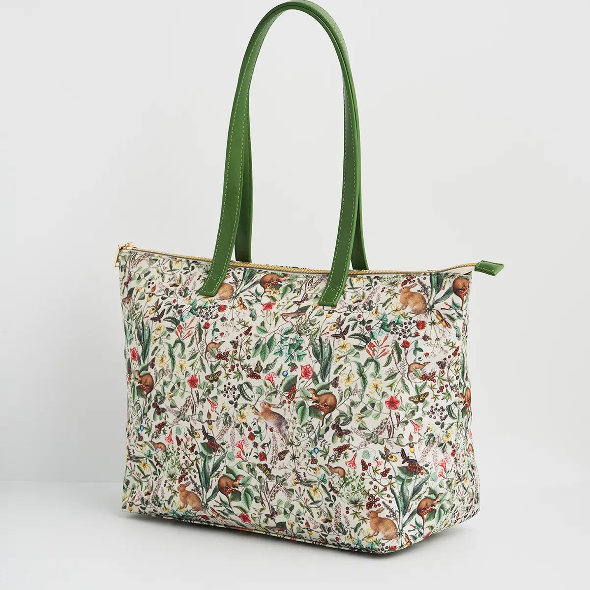 Garden Floral Cream Grab Tote by Fable England
