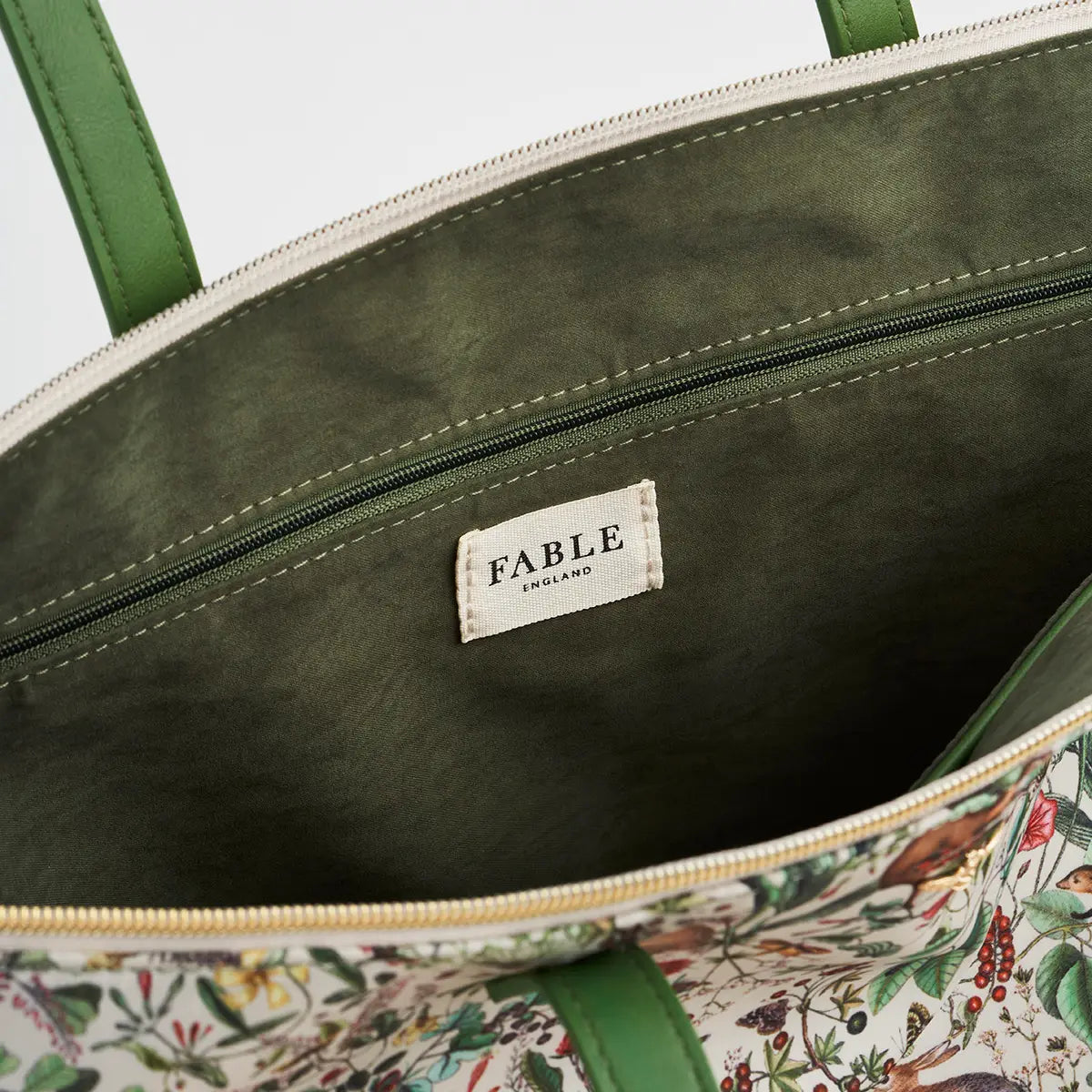 Garden Floral Cream Grab Tote by Fable England