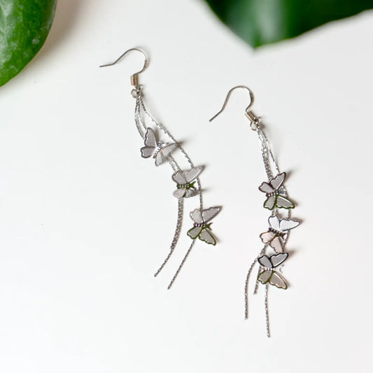 Give Me Butterflies Earring - Silver