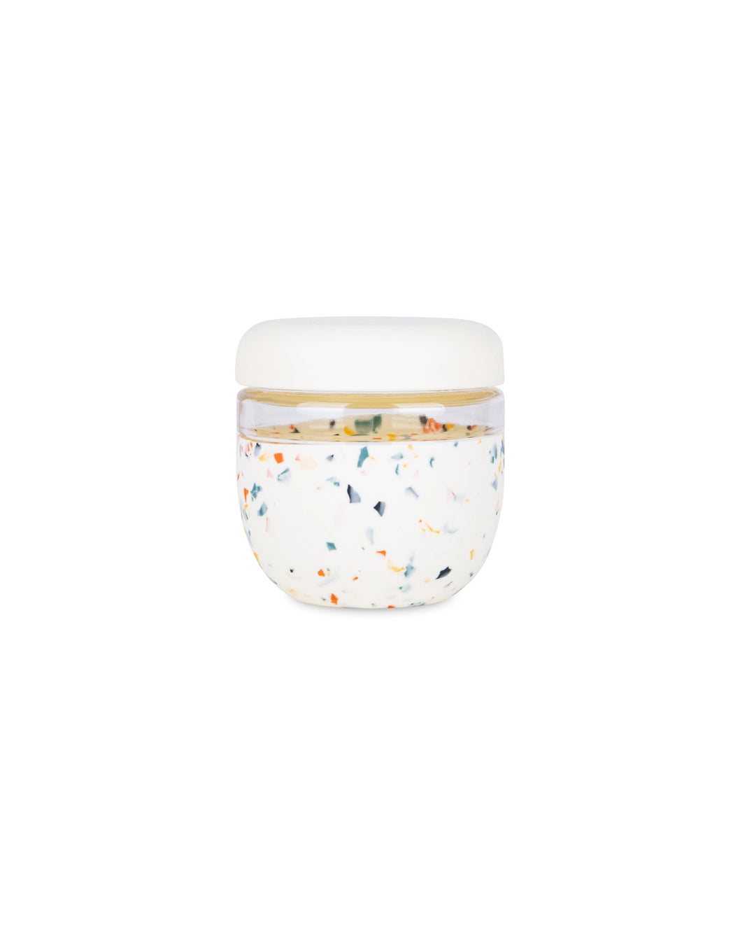 Glass Seal Tight To-Go & Storage Bowl Cream Terrazzo 24oz