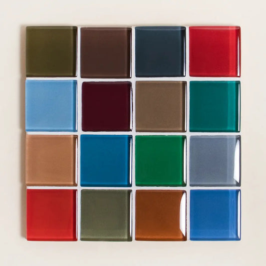 Glass Tile Coaster - the Autumn Sprinkles