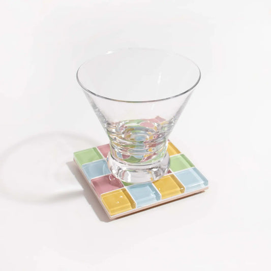 Glass Tile Coaster - the Spring Sprinkles