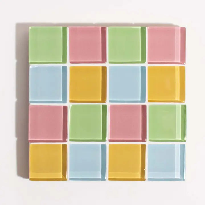 Glass Tile Coaster - the Spring Sprinkles