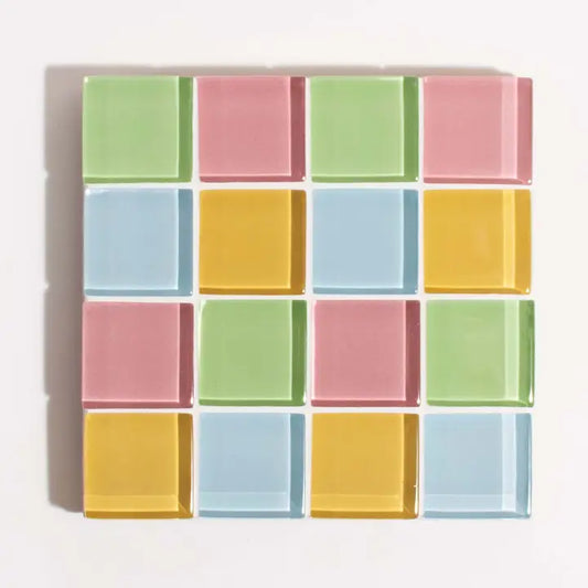Glass Tile Coaster - the Spring Sprinkles