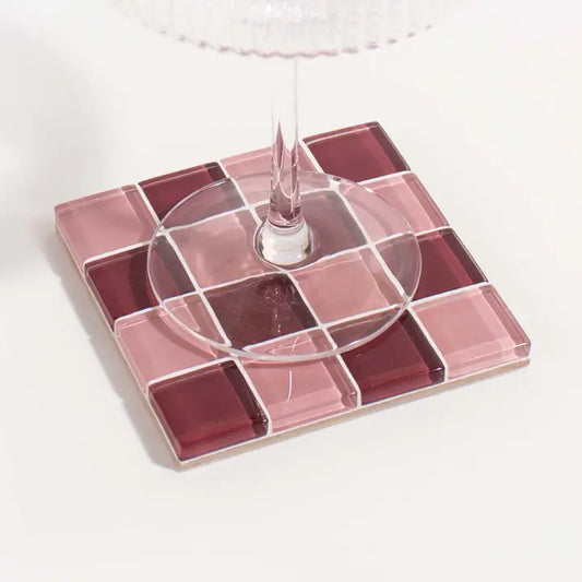Glass Tile Coaster - the Sweetest Love