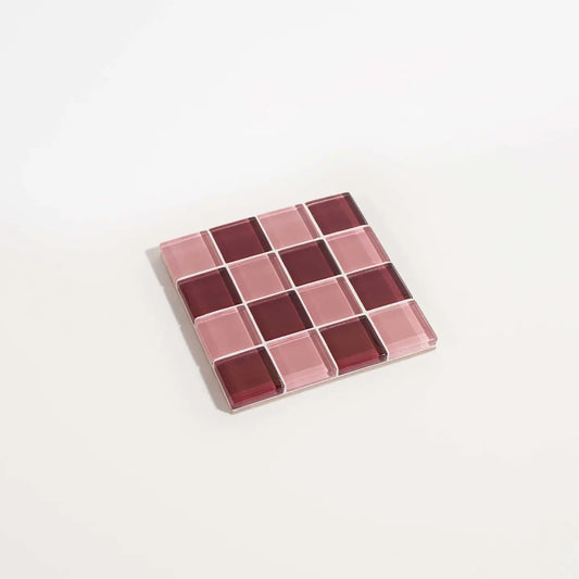 Glass Tile Coaster - the Sweetest Love