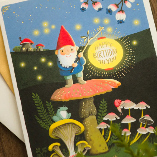 Gnome Birthday Greeting Card