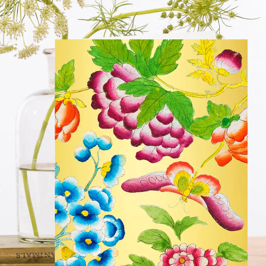 Gold Foil Japanese Garden Blank Card