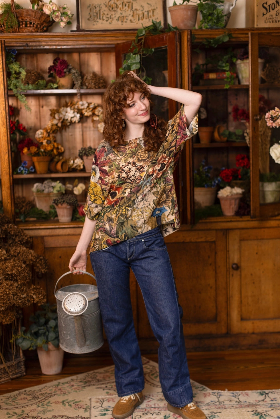Golden Hour Luxe Floral Top by Market of Stars