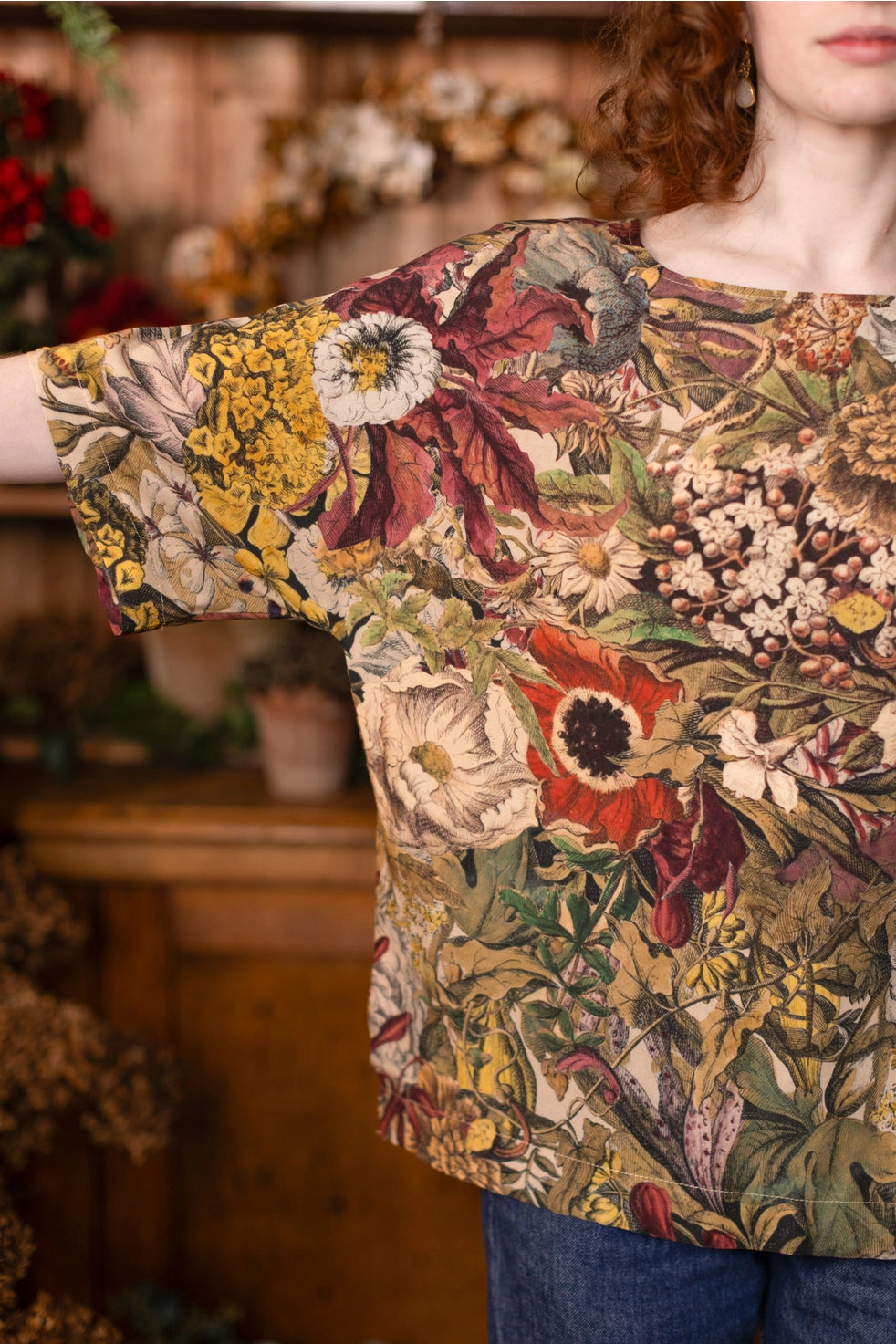 Golden Hour Luxe Floral Top by Market of Stars