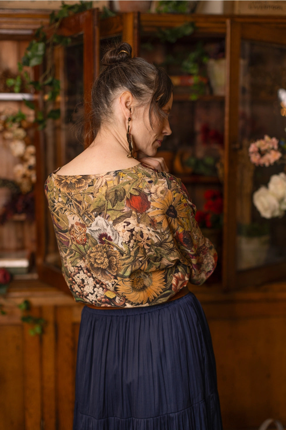 Golden Hour Luxe Floral Top by Market of Stars