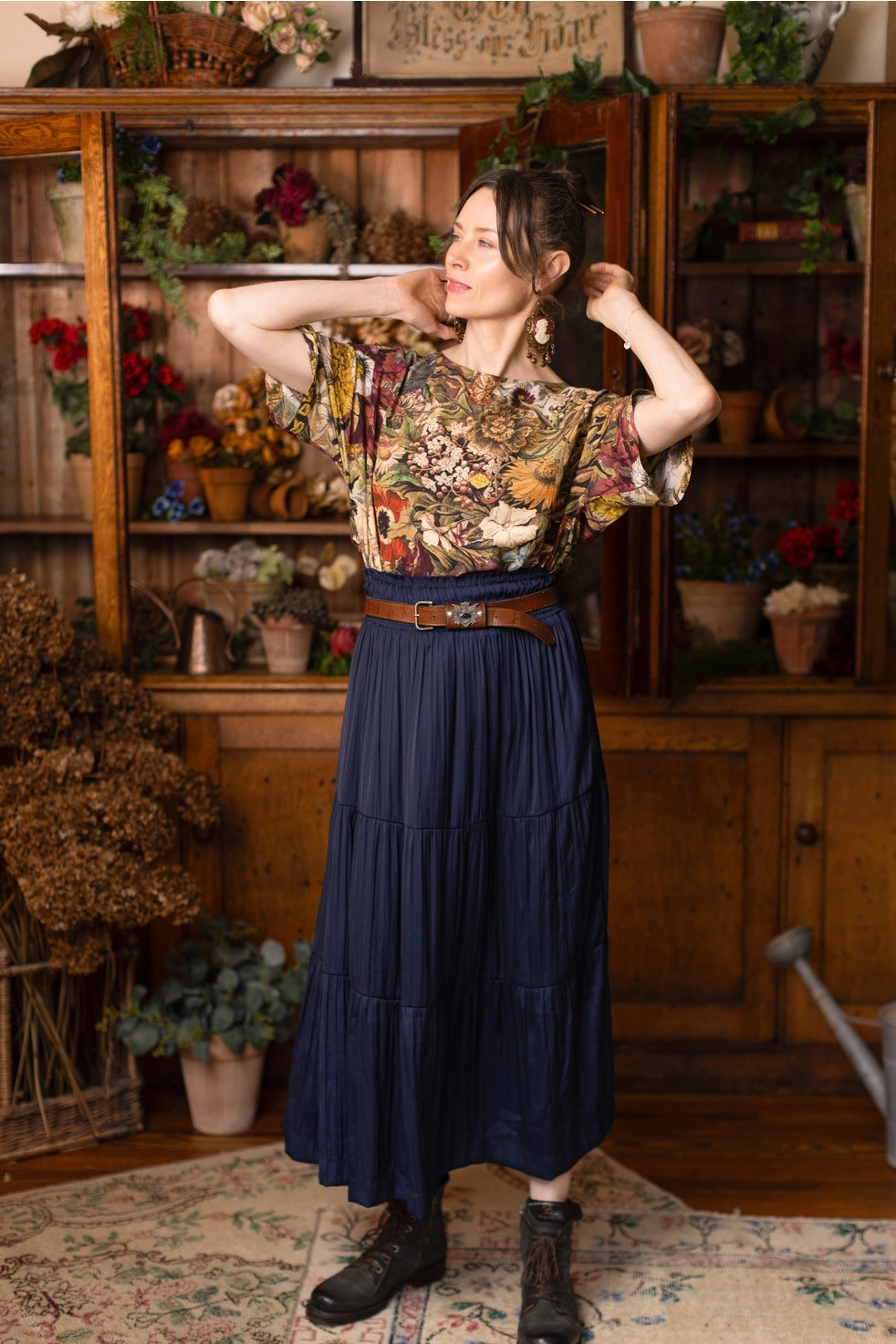 Golden Hour Luxe Floral Top by Market of Stars