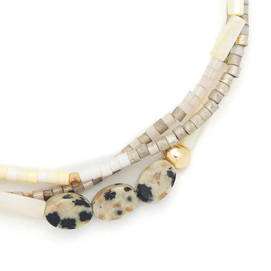 Golden Hour Mixed Media Bracelet