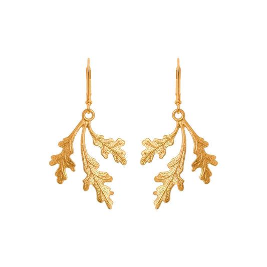 Golden Oak Earrings by We Dream in Colour