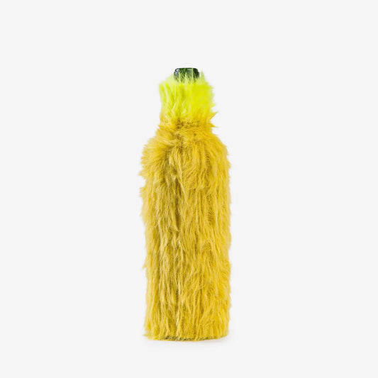 Golden Olive Faux Fur Bottle Sleeve