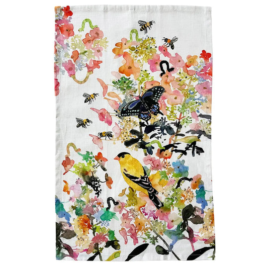 Goldfinch Tea Towel