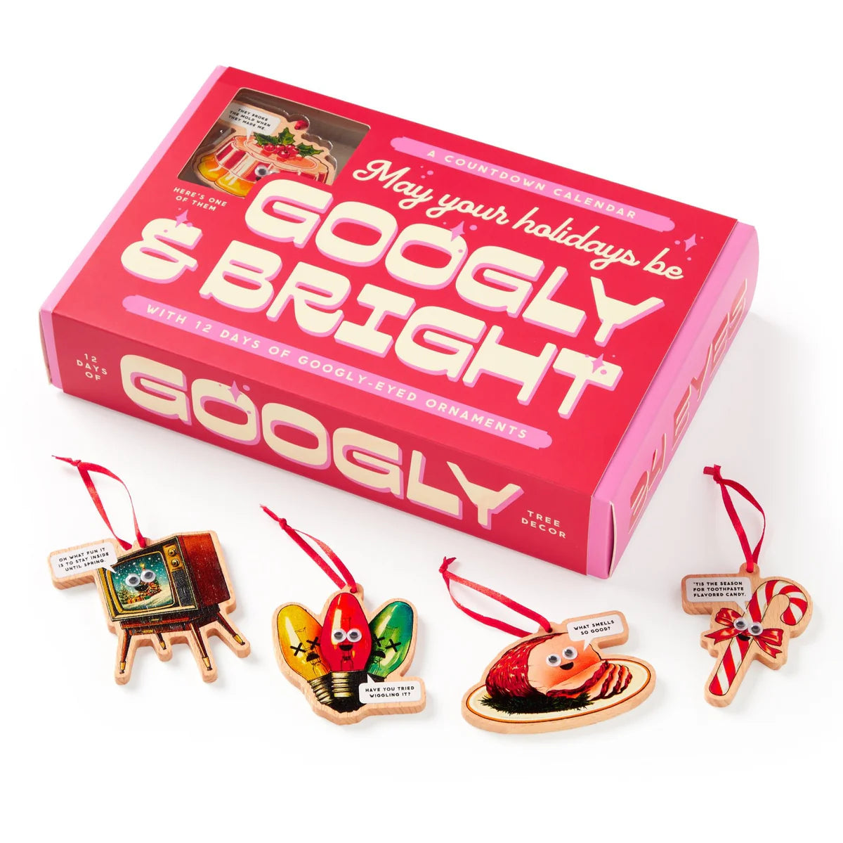 Googly & Bright Holiday Ornament Countdown Calendar