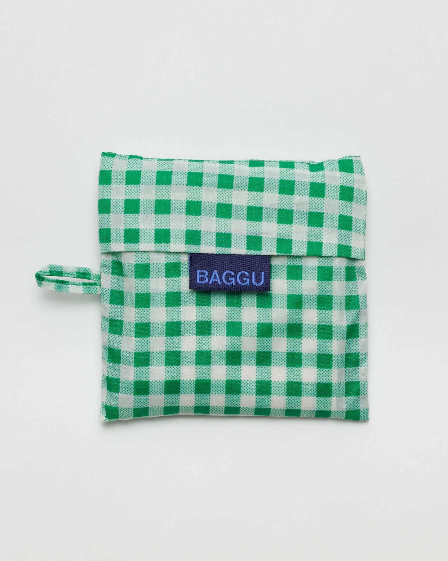 Green Gingham Standard Baggu
