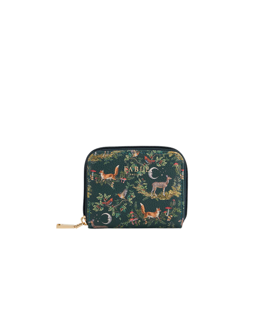 Green Into the Woods Small Wallet by Fable England